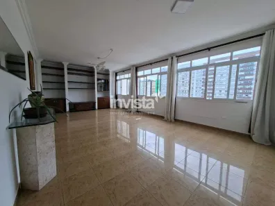 Apartamento com 2 Quartos para alugar, 124m² no Gonzaga, Santos