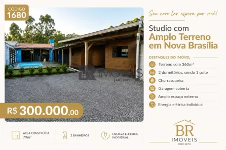 Casa com 2 Quartos à venda, 79m² no Nova Brasília, Imbituba