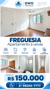 Apartamento com 2 Quartos à venda, 50m² no Freguesia (Jacarepaguá), Rio de Janeiro