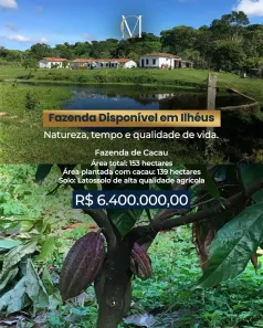 Lote/Terreno à venda, 1530000m² no Iguape, Ilhéus