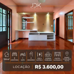 Casa com 3 Quartos para alugar, 124m² no Hamburgo Velho, Novo Hamburgo