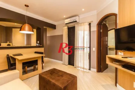 Flat com 1 Quarto à venda, 50m² no Gonzaga, Santos
