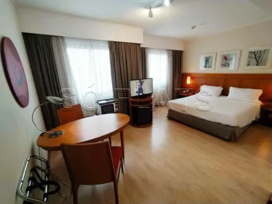 Flat com 1 Quarto para alugar, 26m² no Indianópolis, São Paulo