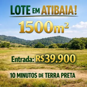 Lote/Terreno à venda, 1500m² no Centro, Atibaia