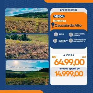 Lote/Terreno à venda, 500m² no Jardim Santa Paula, Cotia
