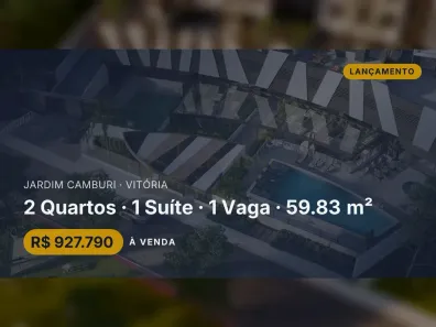 Apartamento com 2 Quartos à venda, 59m² no Jardim Camburi, Vitória