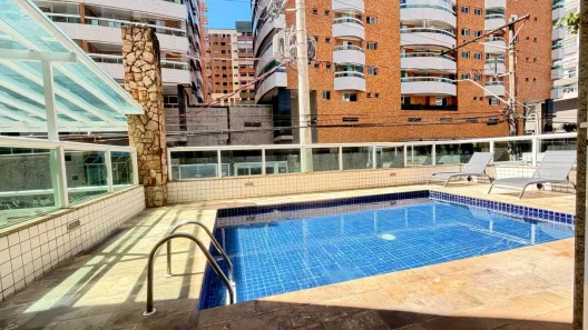 Apartamento com 3 Quartos para alugar, 94m² no Canto do Forte, Praia Grande