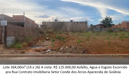 Lote/Terreno à venda, 364m² no Setor Conde dos Arcos Complemento, Aparecida de Goiânia