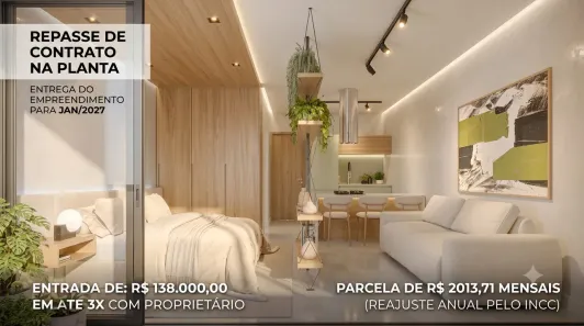 Apartamento com 1 Quarto à venda, 36m² no Campeche, Florianópolis