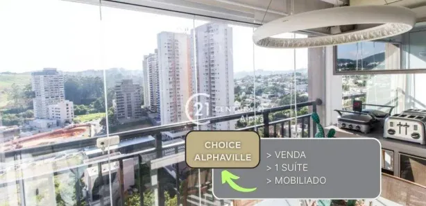 Apartamento com 1 Quarto à venda, 43m² no Melville Empresarial I e II, Barueri