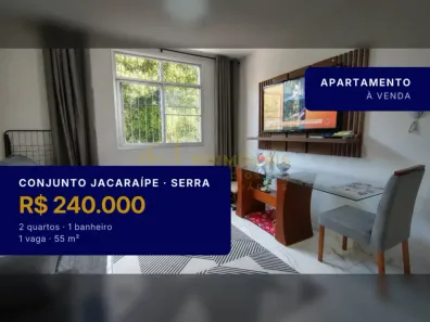 Apartamento com 2 Quartos à venda, 55m² no Conjunto Jacaraípe, Serra
