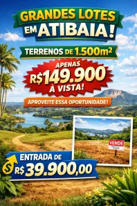 Lote/Terreno à venda, 1500m² no Centro, Atibaia