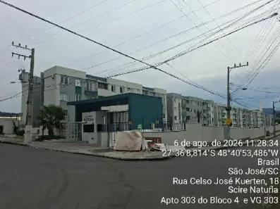 Apartamento com 2 Quartos à venda, 48m² no Sertão do Maruim, São José
