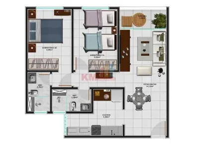 Apartamento com 2 Quartos à venda, 54m² no Bom Pastor, Natal