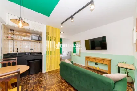 Apartamento com 1 Quarto para alugar, 21m² no Centro, Curitiba