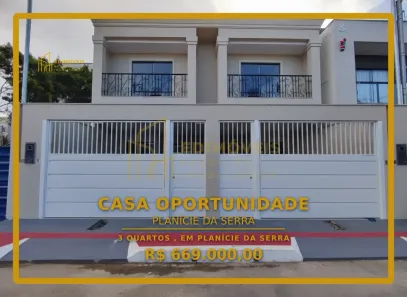 Casa com 3 Quartos à venda, 129m² no Planície da Serra, Serra