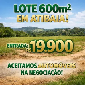 Lote/Terreno à venda, 600m² no Tanque, Atibaia
