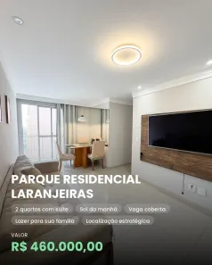 Apartamento com 2 Quartos à venda, 53m² no Morada de Laranjeiras, Serra