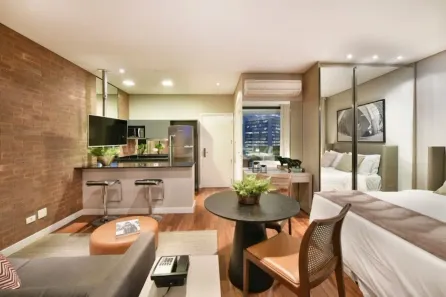 Flat com 1 Quarto para alugar, 38m² no Vila Olímpia, São Paulo