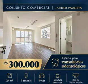 Consultório à venda, 34m² no Jardim Paulista, São Paulo