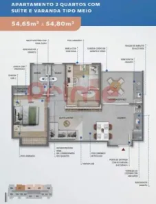 Apartamento com 2 Quartos à venda, 54m² no Aeroporto, Belo Horizonte