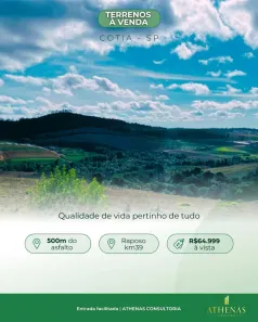 Lote/Terreno à venda, 500m² no Esmeralda Park (Caucaia do Alto), Cotia