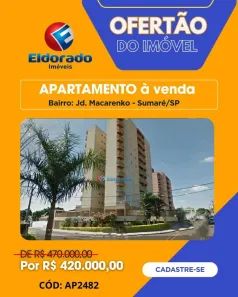 Apartamento com 3 Quartos à venda, 94m² no Jardim Macarenko, Sumaré