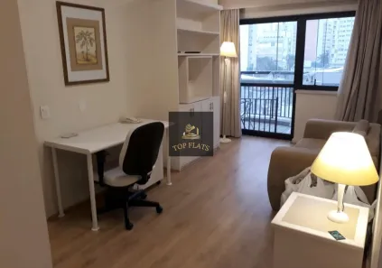 Flat com 1 Quarto para alugar, 36m² no Itaim Bibi, São Paulo