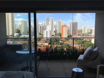Apartamento com 1 Quarto para alugar, 42m² no Brooklin Paulista, São Paulo