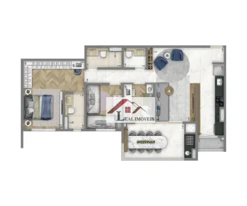 Apartamento com 3 Quartos à venda, 90m² no Jardim, Santo André