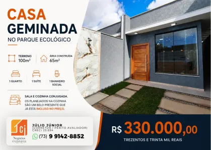 Casa com 2 Quartos à venda, 65m² no Parque Ecológico João Carlos, Porto Seguro