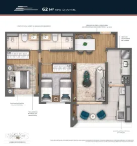 Apartamento com 2 Quartos à venda, 62m² no Vila Mariana, São Paulo