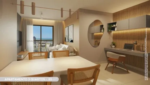 Apartamento com 3 Quartos à venda, 63m² no Praia do Futuro II, Fortaleza