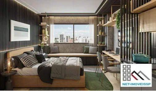 Apartamento com 1 Quarto à venda, 32m² no Santo Amaro, São Paulo