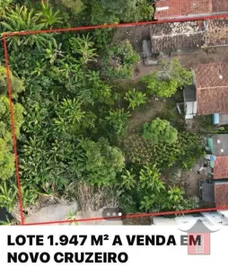 Lote/Terreno à venda, 1947m² no , Novo Cruzeiro