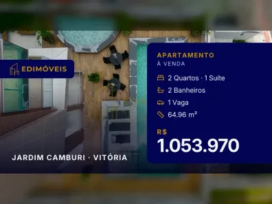 Apartamento com 2 Quartos à venda, 64m² no Jardim Camburi, Vitória