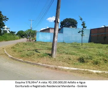 Lote/Terreno à venda, 578m² no Residencial Mendanha, Goiânia