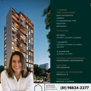 Apartamento com 1 Quarto à venda, 23m² no Boa Viagem, Recife