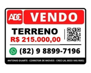 Lote/Terreno à venda, 300m² no Centro, Japaratinga