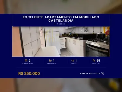 Apartamento com 2 Quartos à venda, 55m² no Conjunto Jacaraípe, Serra