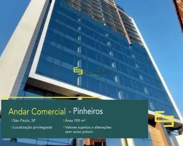 Sala Comercial para alugar, 706m² no Pinheiros, São Paulo