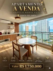 Apartamento com 3 Quartos à venda, 126m² no São Marcos, São Luís