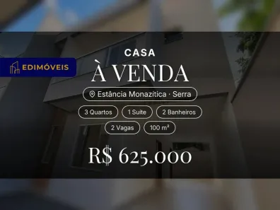 Casa com 3 Quartos à venda, 100m² no Estância Monazítica, Serra