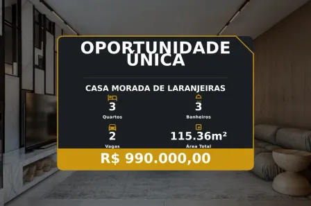 Casa com 3 Quartos à venda, 115m² no Morada de Laranjeiras, Serra