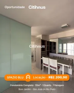 Flat com 1 Quarto para alugar, 55m² no Jardim Ouro Verde, São José do Rio Preto