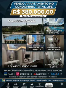 Apartamento com 2 Quartos à venda, 54m² no Tenoné, Belém