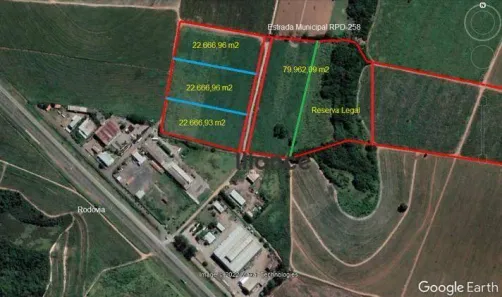 Lote/Terreno à venda, 90668m² no Dois Córregos, Piracicaba