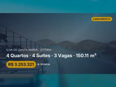 Apartamento com 4 Quartos à venda, 150m² no Ilha de Santa Maria, Vitória