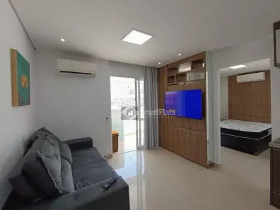 Flat com 1 Quarto para alugar, 42m² no Cidade Monções, São Paulo