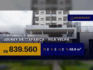 Apartamento com 2 Quartos à venda, 58m² no Jockey de Itaparica, Vila Velha